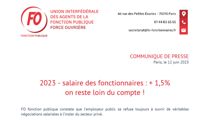 Force Ouvri Re Mesures Salariales Annonc Es Par Le Ministre Gu Rini