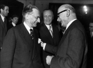 De Gasperi, Schuman, Adenauer. 